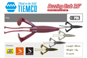 Tiemco PDL Buzzing Grub 3.5"