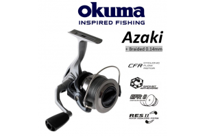 Okuma AZAKI 40 (+braided line 0.14mm)