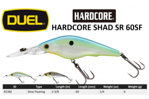 Duel Hardcore Shad SR60 SF
