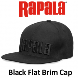 Rapala Black Flat Brim Cap