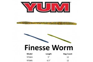 Yum Finesse Worm 5"