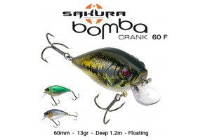 Sakura Bomba Crank 60F RL09 Real Life Bass
