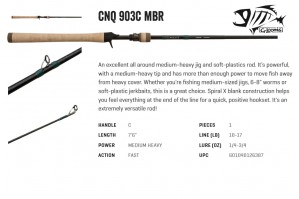 GLoomis Conquest Mag Bass 903C MBR
