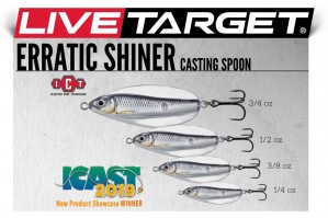 Live Target Erratic Shiner Casting Spoon