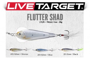 Live Target Flutter Shad Jigging Spoon
