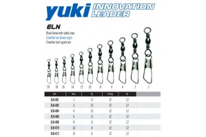 Yuki ELN Black Swivel with Safety Snap