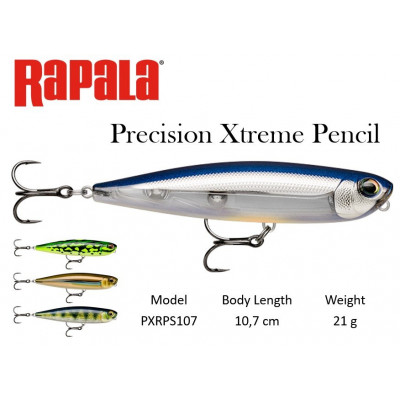 Rapala Precision Xtreme Pencil 107