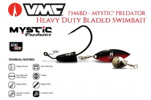 VMC 7346BD - MYSTIC® PREDATOR Heavy Duty Bladed Swimbait (1 anzol)
