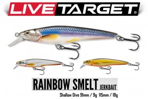 Live Target Rainbow Smelt Shallow Dive