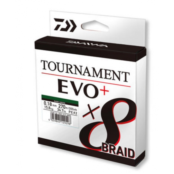 Daiwa Tournament 8 Braid EVO+ Dark Green 135m