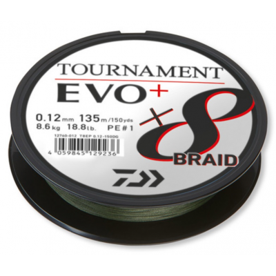 Daiwa Tournament 8 Braid EVO+ Dark Green 135m