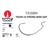 VMC 7316 - 1X Strong Wide Gap Worm Hook (10 anzóis)