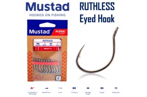 Mustad Ruthless Eyed Hook