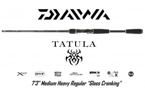 Daiwa Tatula Casting 7'3" Medium Heavy Regular "Glass Cranking"