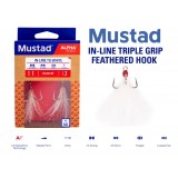 Mustad In-Line Triple Grip Feathered Hook