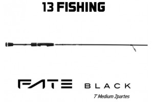 13 Fishing Fate Black Spinning 7Medium (2 partes)