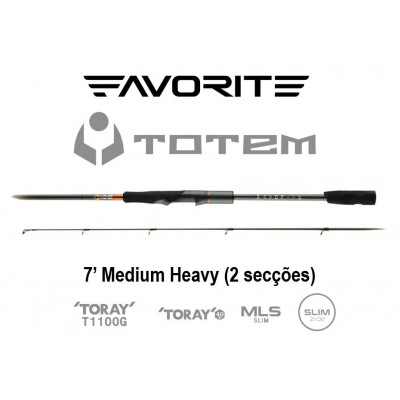 Favorite Totem Spinning 7' Medium Heavy (2 secções)