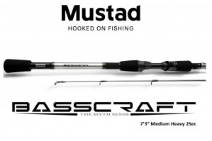 Mustad BassCraft Baitcaster 7´3" Medium Heavy  2Sec