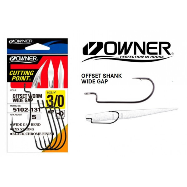 Owner 5102 Offset Worm Wide Gap