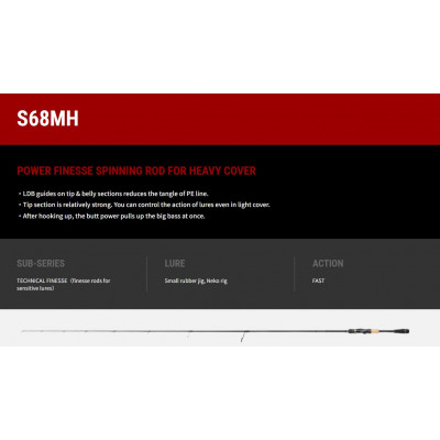 Tailwalk Full Range Spinning 6'8" Medium Heavy Fast