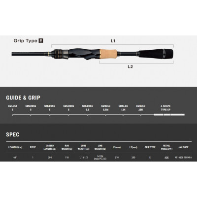Tailwalk Full Range Spinning 6'8" Medium Heavy Fast