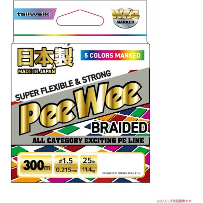 Tailwalk Braid PeeWee WX4 Multicolor 300m