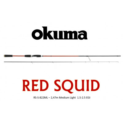 Okuma Red Squid 822ML (2,47m / 2 partes )