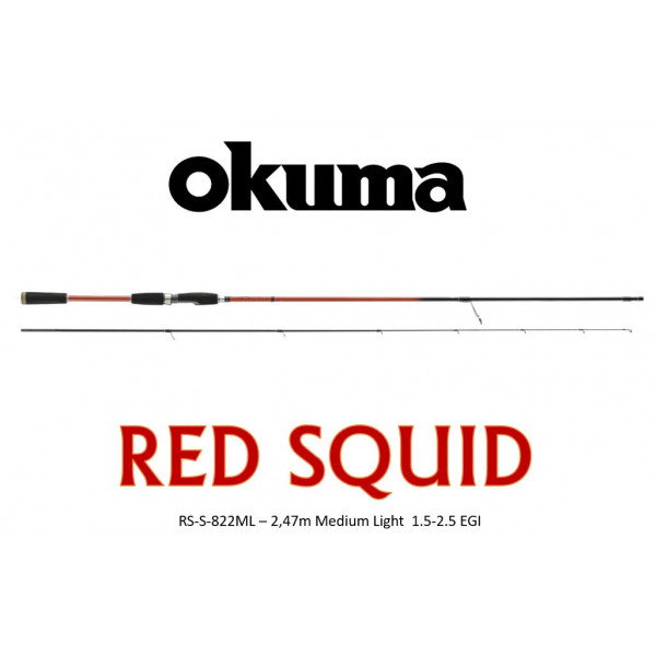 Okuma Red Squid 822ML (2,47m / 2 partes )