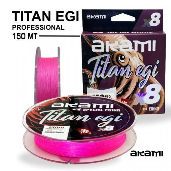 Akami Titan Egi X8 Pink 150m