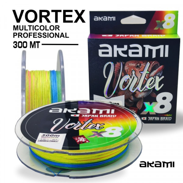 Akami Vortex X8 Multicolor 300m