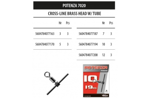 Vega Potenza 7020 Croos-line brass head and tube
