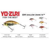 Yo- Zuri 3DR Shallow Crank 2-3/4”™