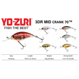 Yo-Zuri 3DR Mid Crank 2-3/4"™