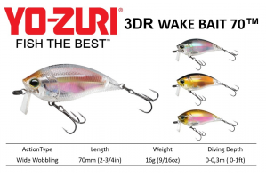Yo-Zuri 3DR Wake Bait 70
