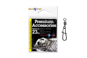 Blue Fox Brass Rolling Swivel with Dual Lock Snap