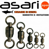 Asari Smooth X-Rotation Shark D-Ring