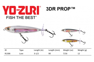 Yo-Zuri 3DR Prop
